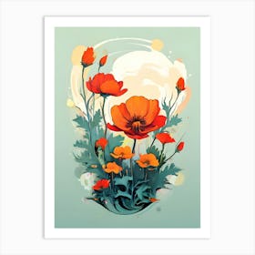 Poppies 63 Art Print