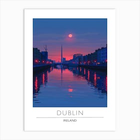 Dublin At Sunset Art Print