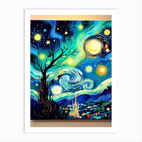 Starry Night 64 Art Print