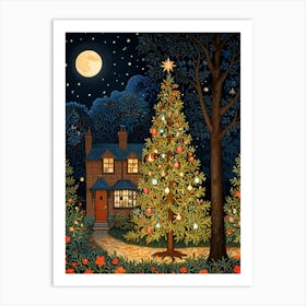 William Morris Christmas In The Woods Art Print