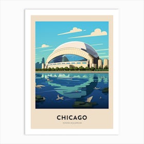 Shedd Aquarium 2 Chicago Travel Poster Art Print