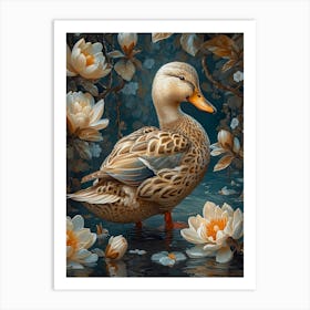 beautiful Asian duck Art Print