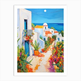 Djerba Tunisia 3 Fauvist Painting Art Print