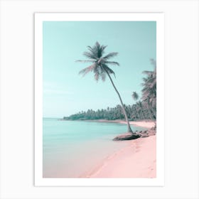 Koh Kood Beach Thailand Turquoise And Pink Tones 3 Art Print