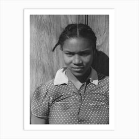 Untitled Photo, Possibly Related To Oldest Daughter Of Pomp Hall, Tenant Farmer, With An Ear Of Corn Which She Art Print