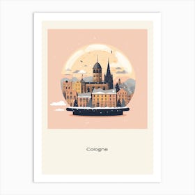 Cologne France 3 Snowglobe Poster Art Print