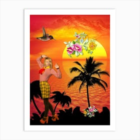 Surreal Sunset Art Print