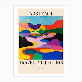 Abstract Travel Collection Poster Anguilla 8 Art Print