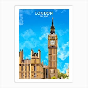 London Print | London Landmarks Print Art Print