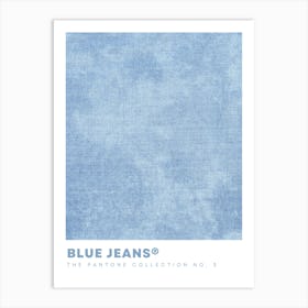 Blue Jeans Print Art Print