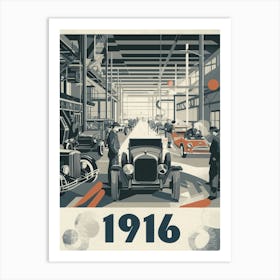 Aihrgdesign A Vintage Industrial Poster Celebrating Automobil B89b93be 8532 4236 A145 429bdb19cd80 1 Art Print