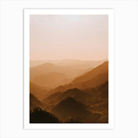 Sunset In The Mountains 1 Art Print