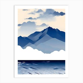 Mountains In The Sky 3 Art Print