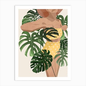 Summer With Plants Art Print