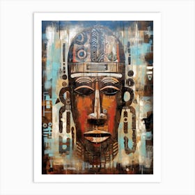 Cultural Odyssey: African Masked Encounters Art Print