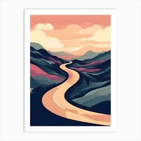 Road In The Mountains Art Print