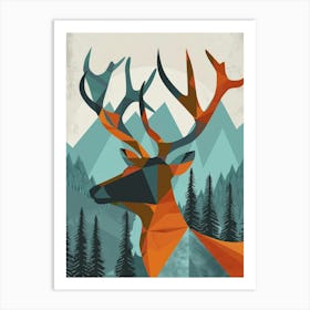 Deer Canvas Print 1 Art Print