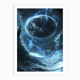 Planet In Space 1 Art Print