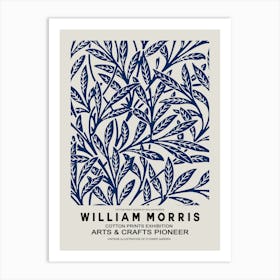 William Morris Blue Botanical Poster 1 Art Print
