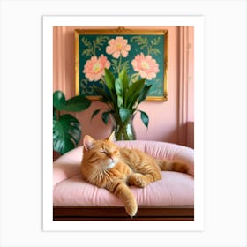 Orange Tabby Cat 2 Art Print