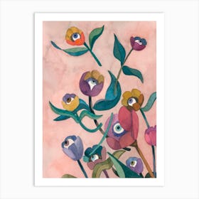 Flying Tulips Art Print