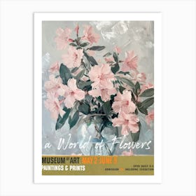 A World Of Flowers, Van Gogh Exhibition Azalea 1 Art Print