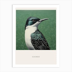 Ohara Koson Inspired Bird Painting Cuckoo 1 Poster Art Print