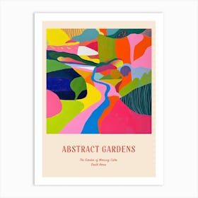 Colourful Gardens The Garden Of Morning Calm South Korea 3 Red Poster Art Print