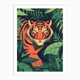 Tiger In The Jungle 45 Art Print