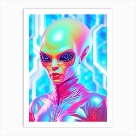 Alien Glossy Portrait-1 Art Print