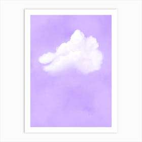 Cloud Sky Purple Art Print