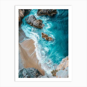 Cliffs And Waves Art Print