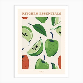 Apple Pattern Illustration Poster 1 Art Print