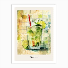 Mojito Tile Poster 6 Art Print