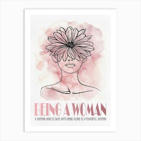 Being A Woman 1 Art Print