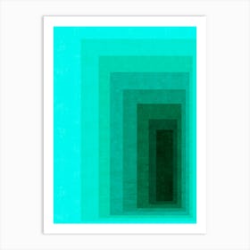 Modern gradient geometry 8 Art Print