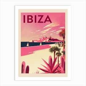 Ibiza Vintage Travel Poster Art Print