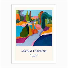 Colourful Gardens Rosendals Trdgrd Sweden 3 Blue Poster Art Print