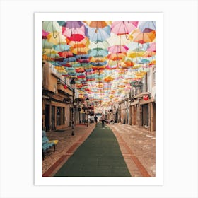 Umbrella Alley Art Print