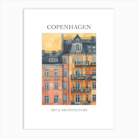 Copenhagen Travel And Architecture Poster 4 Art Print