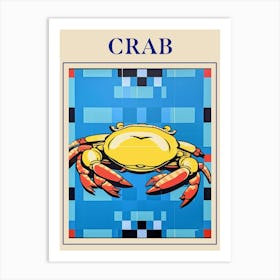 Crab Seafood Posterjpg Art Print