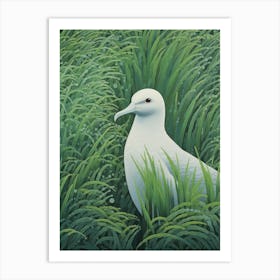 Ohara Koson Inspired Bird Painting Albatross 1 Art Print