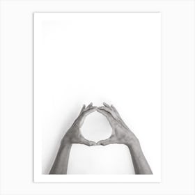 Hands 1 No Planet B Lets Protect Our Earth Art Print