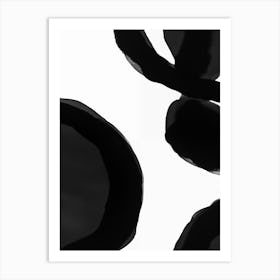 Black Circles Art Print