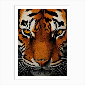 Tiger Face 1 Art Print