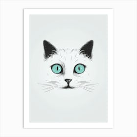 Cat'S Face Art Print