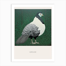 Ohara Koson Inspired Bird Painting Grouse 4 Poster Art Print