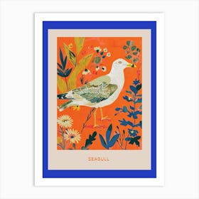 Spring Birds Poster Seagull 5 Art Print