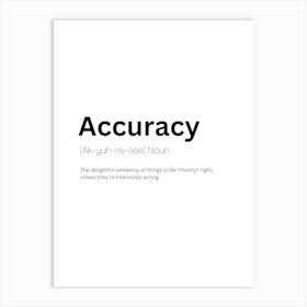 Accuracy Definition Meaning Póster