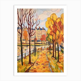 Autumn Gardens Painting Park Of The Palace Of Versailles France Art Print